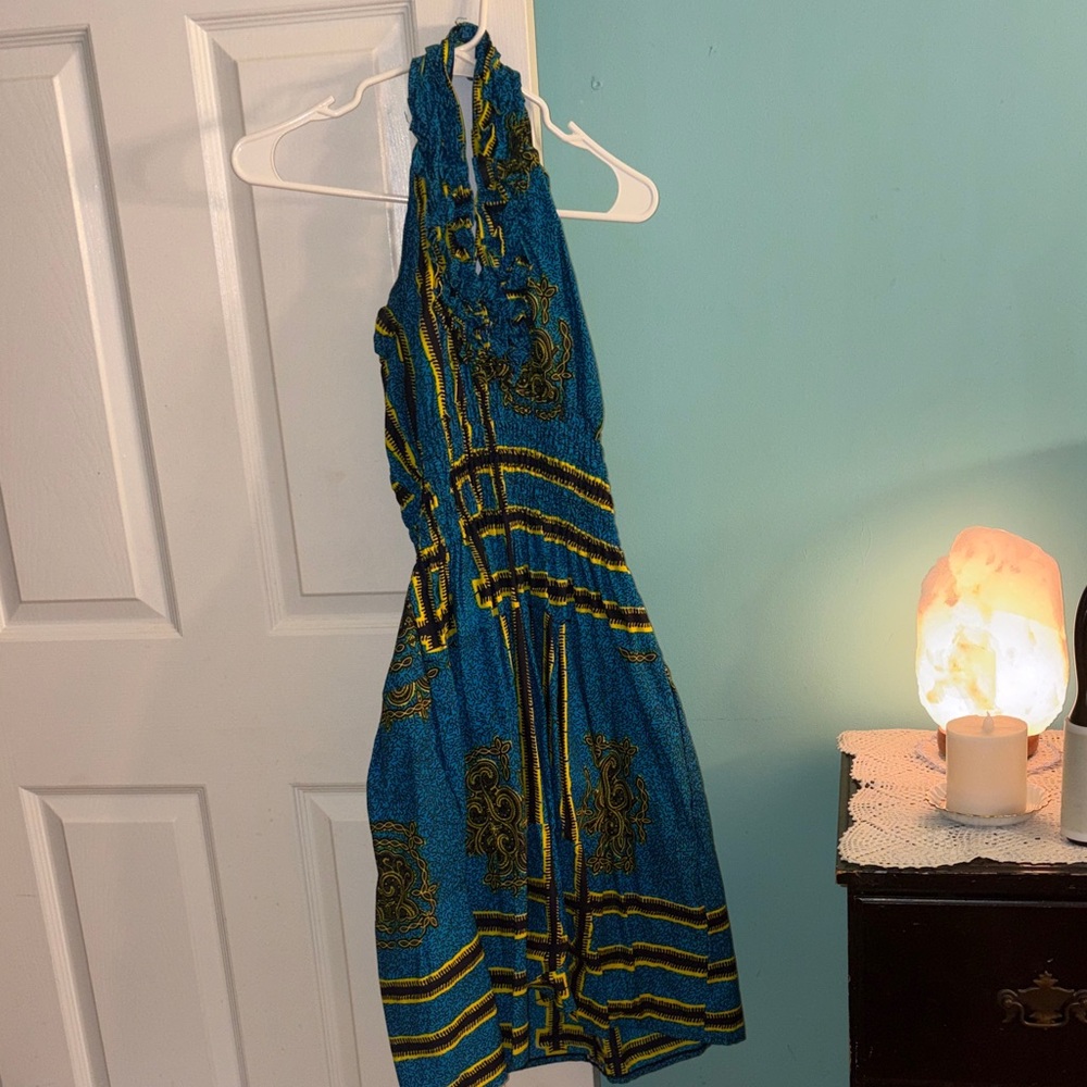 African Halter Dress
